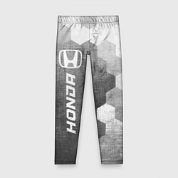 Леггинсы для девочки Honda - grey gradient по-вертикали, цвет: 3D-принт