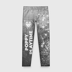 Леггинсы для девочки Poppy Playtime - grey gradient по-вертикали, цвет: 3D-принт