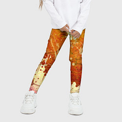 Леггинсы для девочки Абстракция - sunspot, цвет: 3D-принт — фото 2