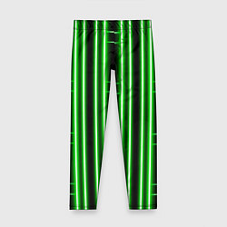 Леггинсы для девочки Neon green, цвет: 3D-принт