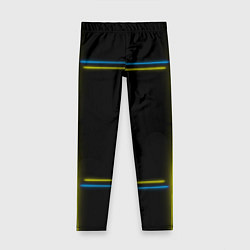 Детские легинсы Neon yellow blue
