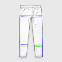 Детские легинсы Neon white green light blue