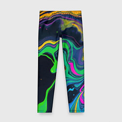 Детские легинсы Разводы и переливы разноцветной краски
