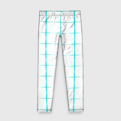 Леггинсы для девочки Color white light blue crosses, цвет: 3D-принт
