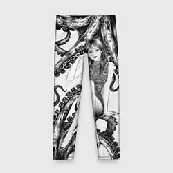 Леггинсы для девочки Junji Ito Death Stranding Tomie and octopus patter, цвет: 3D-принт