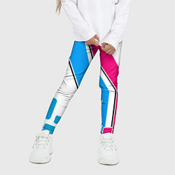 Леггинсы для девочки Цветное абстрактное искусство, цвет: 3D-принт — фото 2