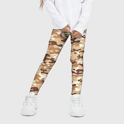 Леггинсы для девочки Камуфляж армия, цвет: 3D-принт — фото 2