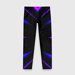 Леггинсы для девочки Color black neon neon, цвет: 3D-принт