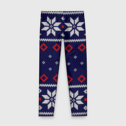 Детские легинсы Вязаный новогодний узор