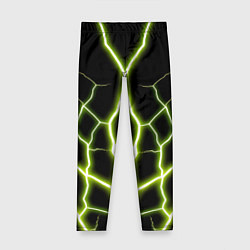 Детские легинсы Color green black