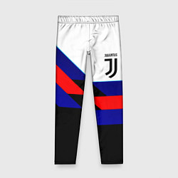 Леггинсы для девочки Juventus geometry sport steel, цвет: 3D-принт