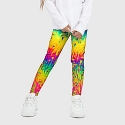 Леггинсы для девочки Tie dye, цвет: 3D-принт — фото 2