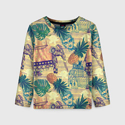 Лонгслив детский Индия 2, цвет: 3D-принт