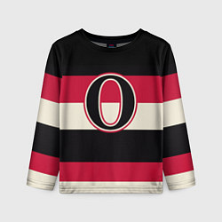 Лонгслив детский Ottawa Senators O, цвет: 3D-принт