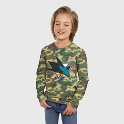 Лонгслив детский Sharks Camouflage, цвет: 3D-принт — фото 2