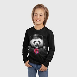 Лонгслив детский Donut Panda, цвет: 3D-принт — фото 2
