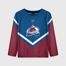 Лонгслив детский NHL: Colorado Avalanche, цвет: 3D-принт
