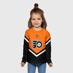 Лонгслив детский NHL: Philadelphia Flyers, цвет: 3D-принт — фото 2