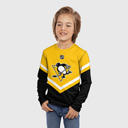 Лонгслив детский NHL: Pittsburgh Penguins, цвет: 3D-принт — фото 2