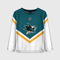 Лонгслив детский NHL: San Jose Sharks, цвет: 3D-принт