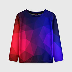 Лонгслив детский Red&Blue, цвет: 3D-принт