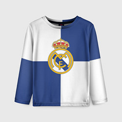 Лонгслив детский Real Madrid: Blue style, цвет: 3D-принт