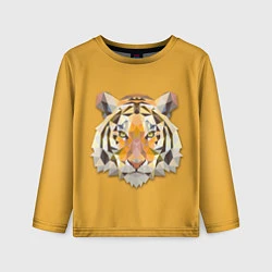 Лонгслив детский Геометрический тигр, цвет: 3D-принт