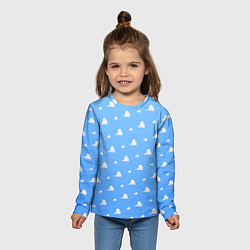 Лонгслив детский Летние облака, цвет: 3D-принт — фото 2