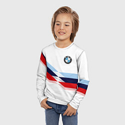 Лонгслив детский BMW БМВ WHITE, цвет: 3D-принт — фото 2
