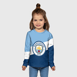 Лонгслив детский FC Manchester City: Colors, цвет: 3D-принт — фото 2
