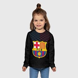 Лонгслив детский FC Barcelona Lines, цвет: 3D-принт — фото 2