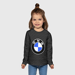 Лонгслив детский BMW CARBON БМВ КАРБОН, цвет: 3D-принт — фото 2