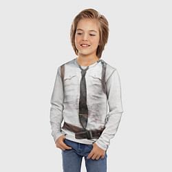 Лонгслив детский Рубаха PUBG с галстуком, цвет: 3D-принт — фото 2