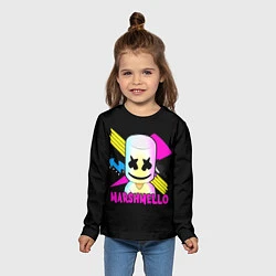 Лонгслив детский Marshmello DJ, цвет: 3D-принт — фото 2