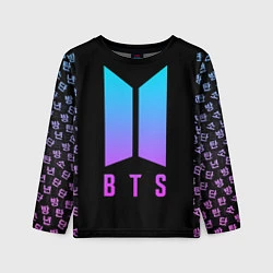 Детский лонгслив BTS: Neon Night