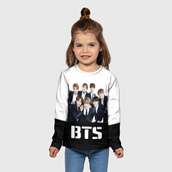 Лонгслив детский BTS постер, цвет: 3D-принт — фото 2