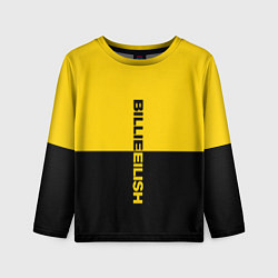 Лонгслив детский BILLIE EILISH: Yellow & Black, цвет: 3D-принт