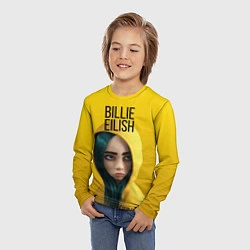 Лонгслив детский BILLIE EILISH: Yellow Girl, цвет: 3D-принт — фото 2