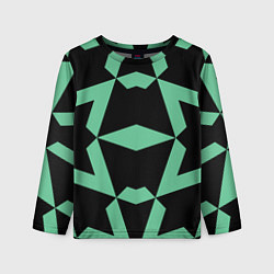 Детский лонгслив Abstract zigzag pattern