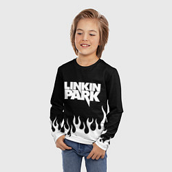 Лонгслив детский Linkin Park: Black Flame, цвет: 3D-принт — фото 2