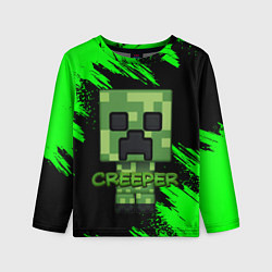 Лонгслив детский MINECRAFT CREEPER, цвет: 3D-принт