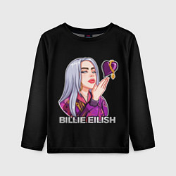 Лонгслив детский BILLIE EILISH, цвет: 3D-принт