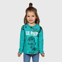 Лонгслив детский Lil Peep, цвет: 3D-принт — фото 2