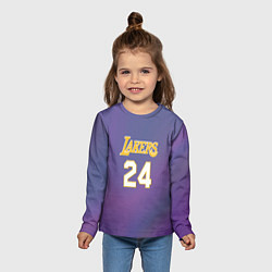 Лонгслив детский Los Angeles Lakers Kobe Brya, цвет: 3D-принт — фото 2