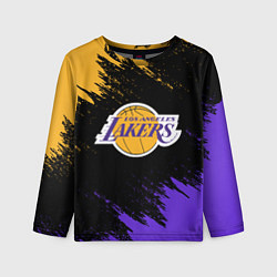 Лонгслив детский LA LAKERS, цвет: 3D-принт