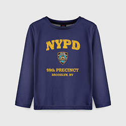 Лонгслив детский Бруклин 9-9 департамент NYPD, цвет: 3D-принт