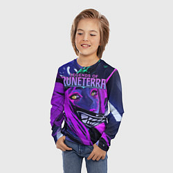 Лонгслив детский Legends of Runeterra, цвет: 3D-принт — фото 2