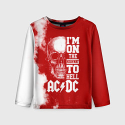 Лонгслив детский I'm on the highway to hell ACDC, цвет: 3D-принт