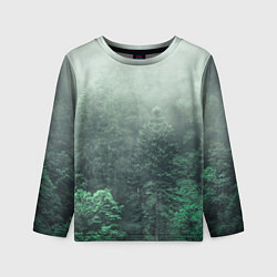 Лонгслив детский Туманный лес, цвет: 3D-принт