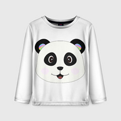 Лонгслив детский Panda, цвет: 3D-принт